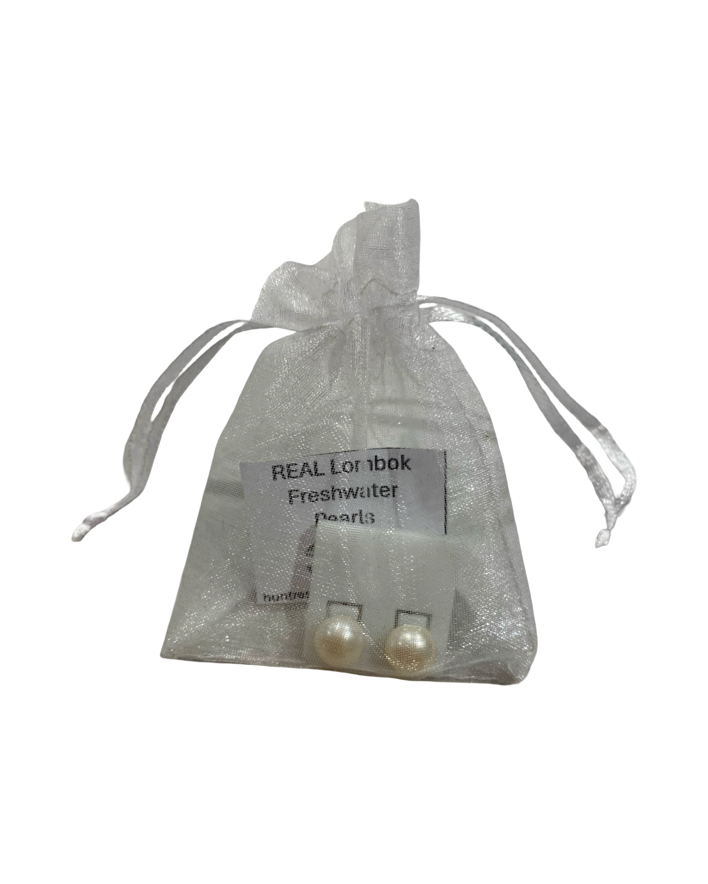 Real Freshwater Lombok Pearl Earrings - 2 Sizes