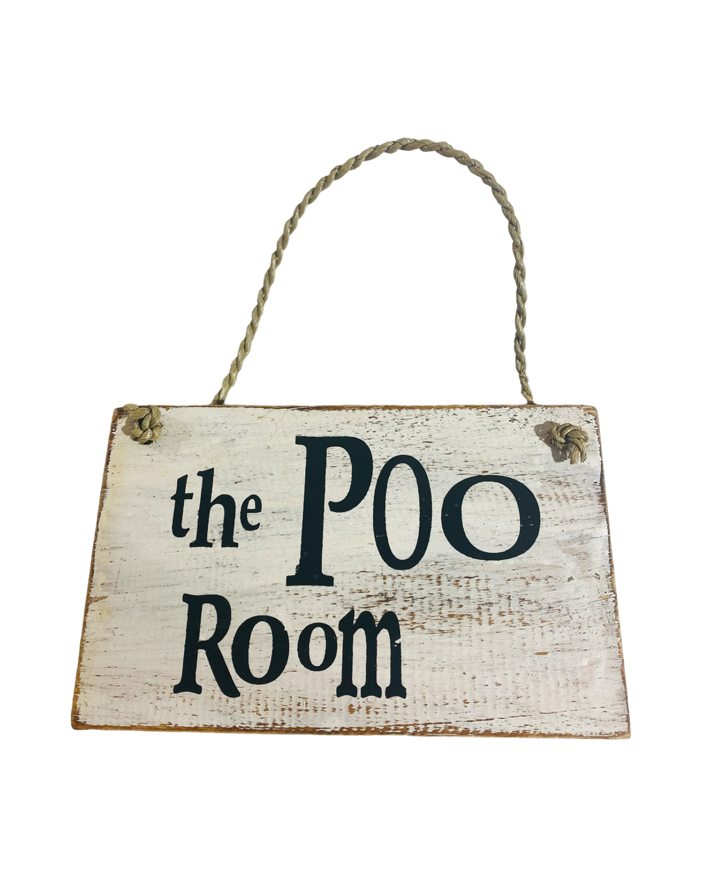 The Poo Room Wooden Sign
