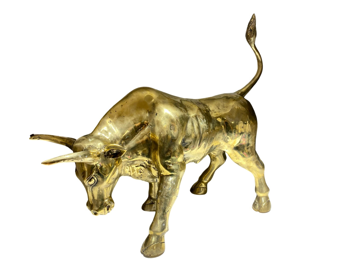 Massive Charging Brass Bull