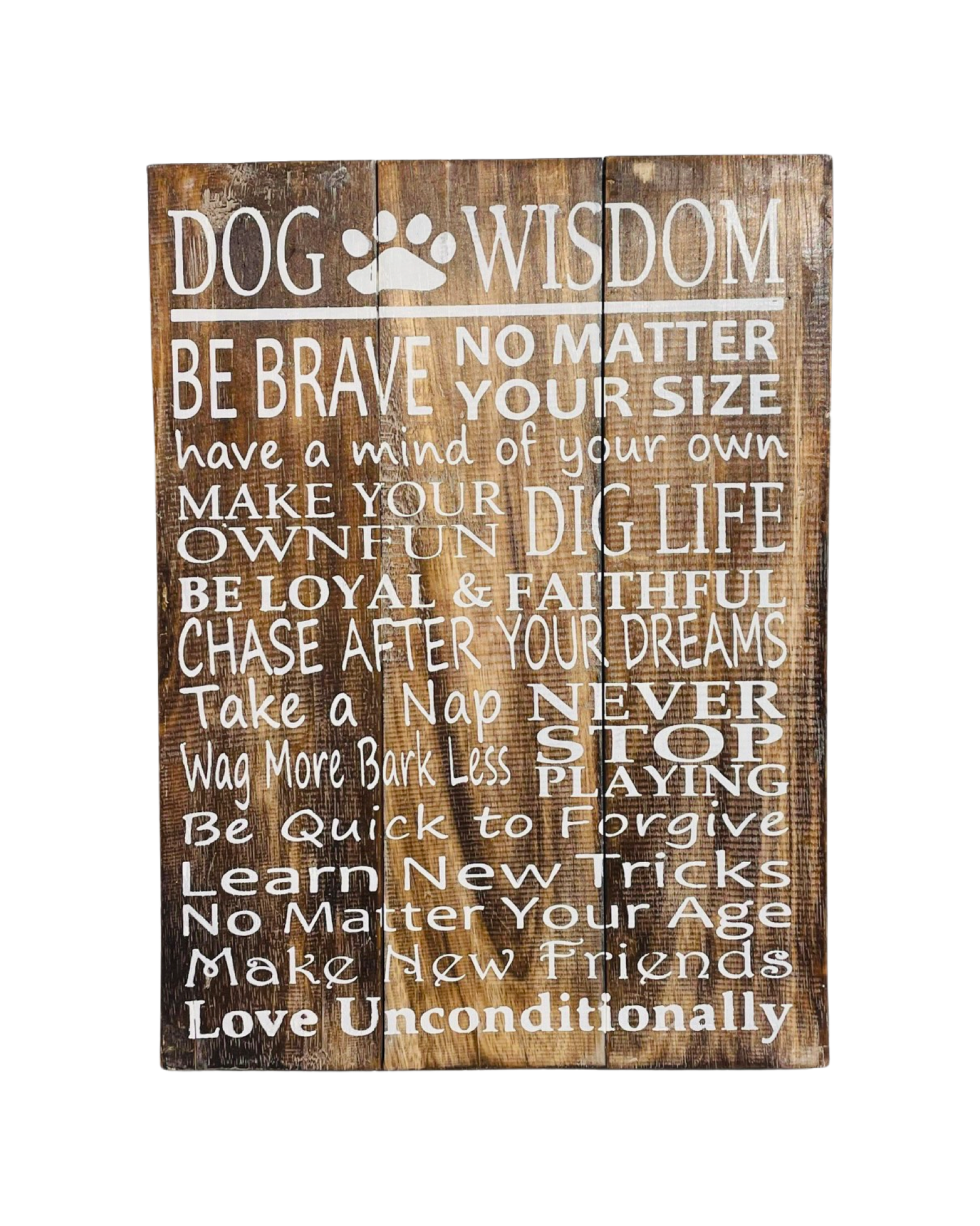Dog Wisdom Sign