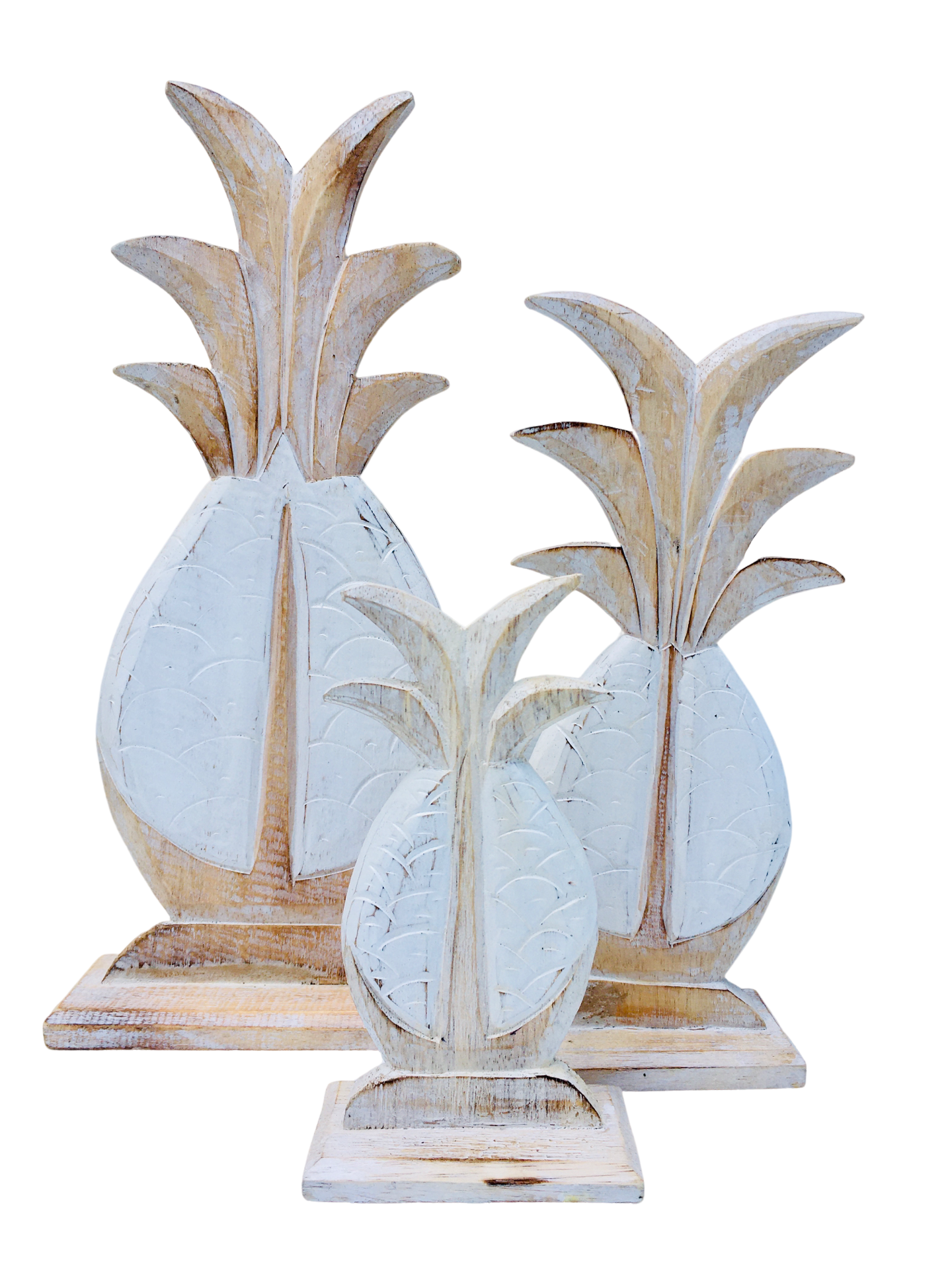 Wooden Pineapple Stands- 3 Colour Choices