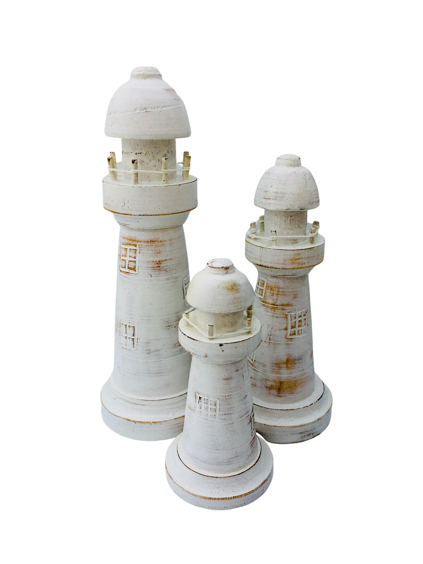 Wooden Lighthouses - 4 Colour Choices