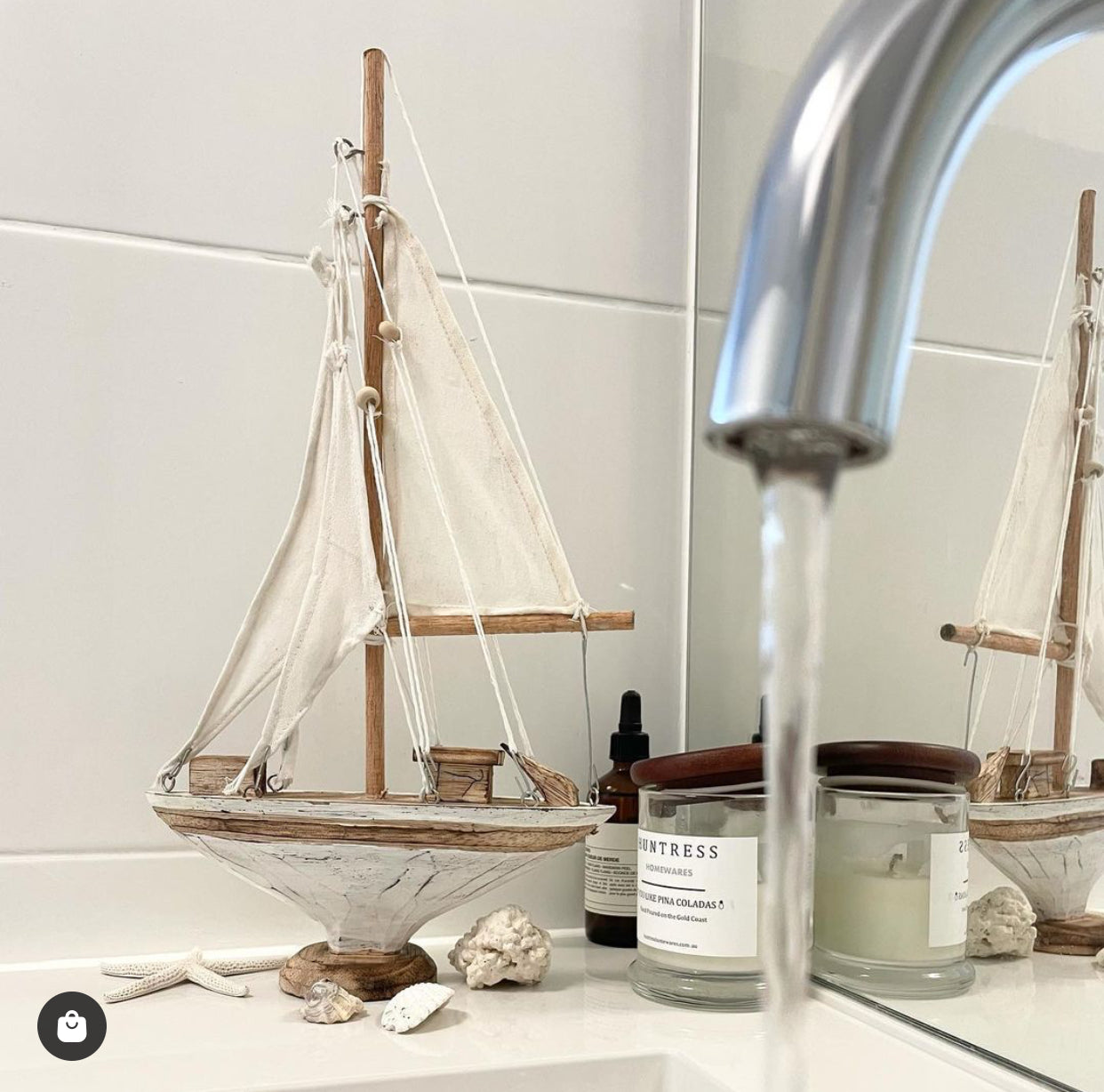 Wooden Handcrafted Sailing Yacht Hamptons Style