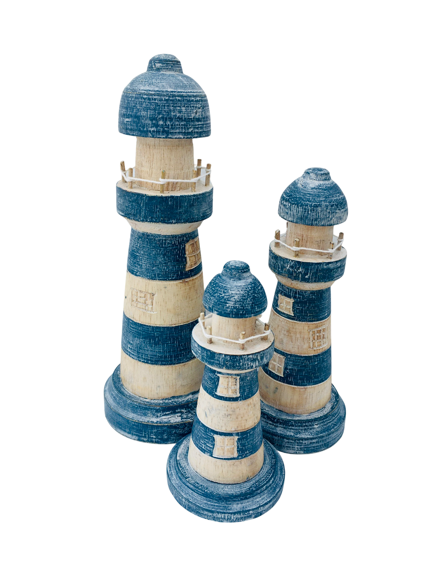 Wooden Lighthouses - 4 Colour Choices