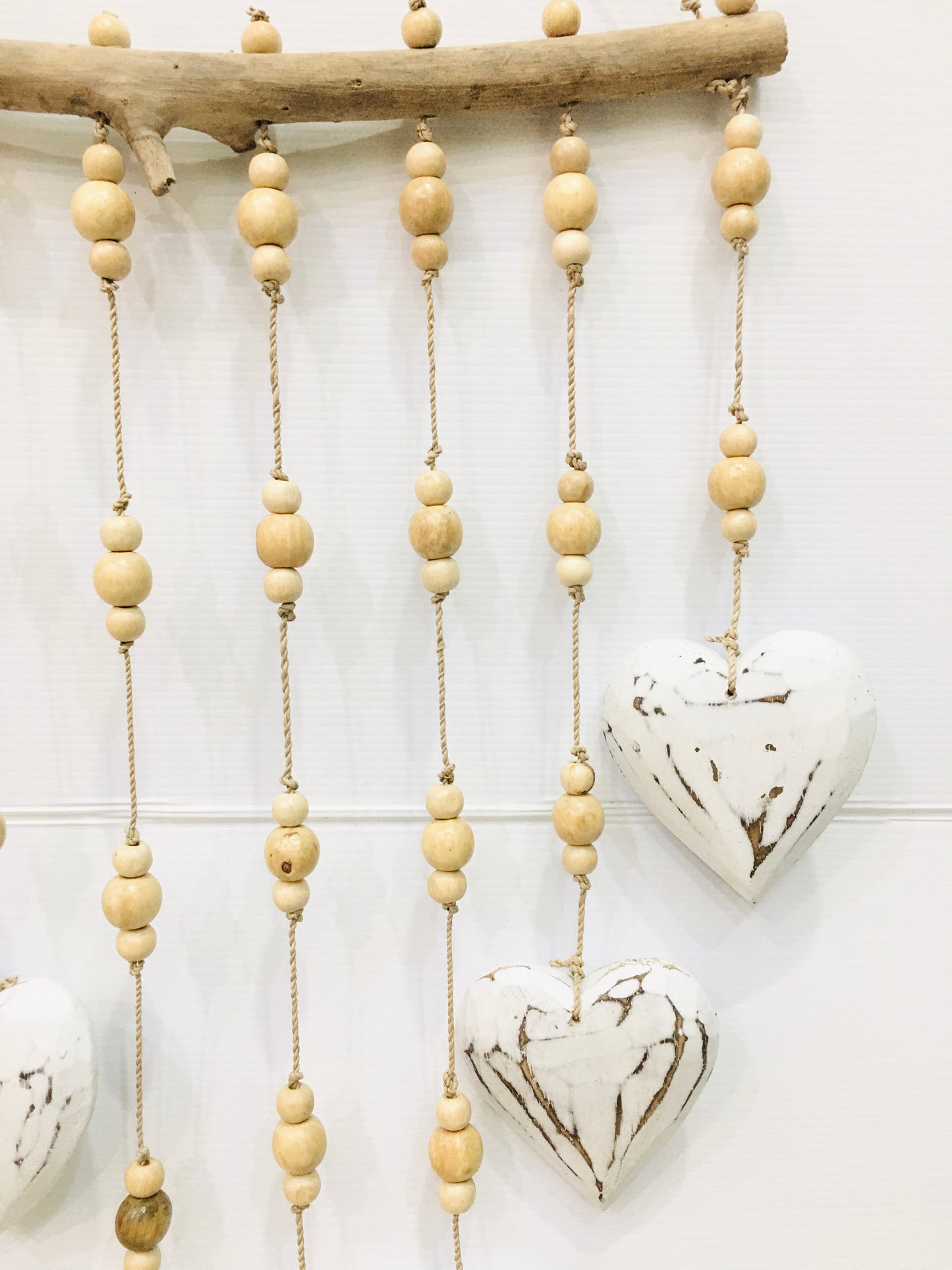 Driftwood Heart Bead Mobile