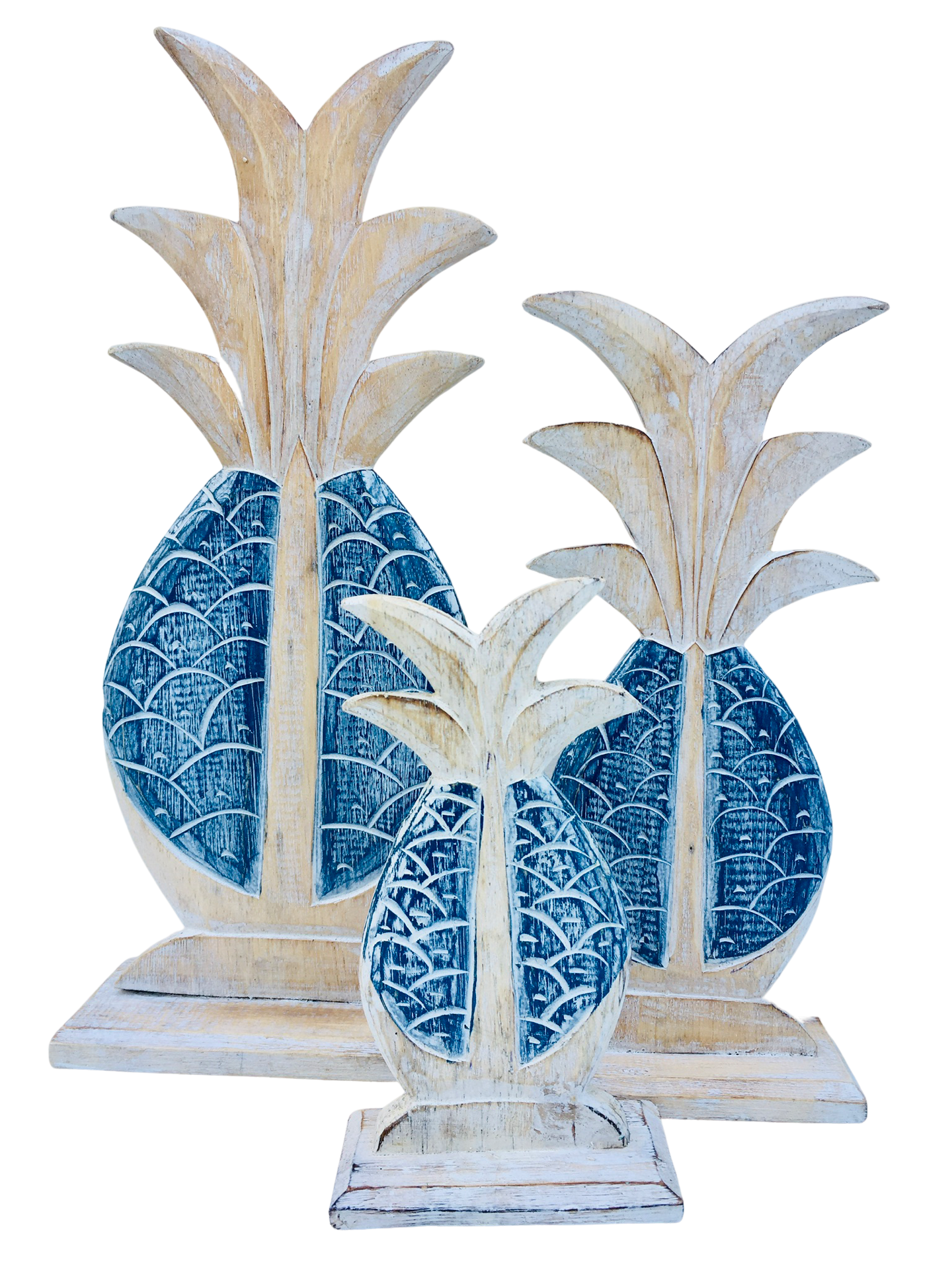 Wooden Pineapple Stands- 3 Colour Choices