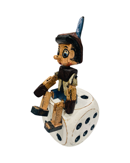 Wooden Handcrafted Vintage Style Pinnochio- 2 Colour Choices, 5 Sizes