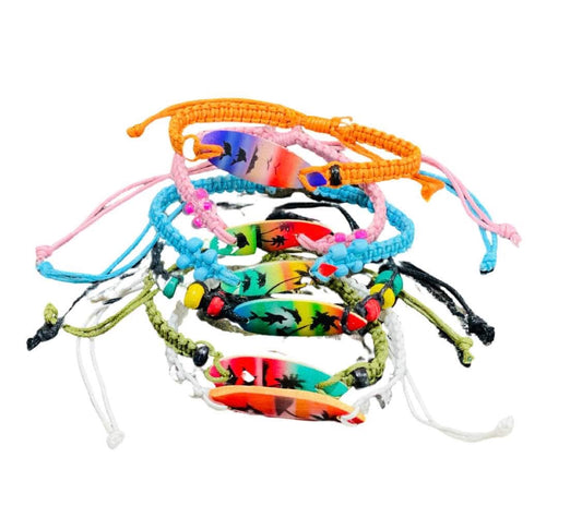 Mixed Colour Surfboard Bracelets