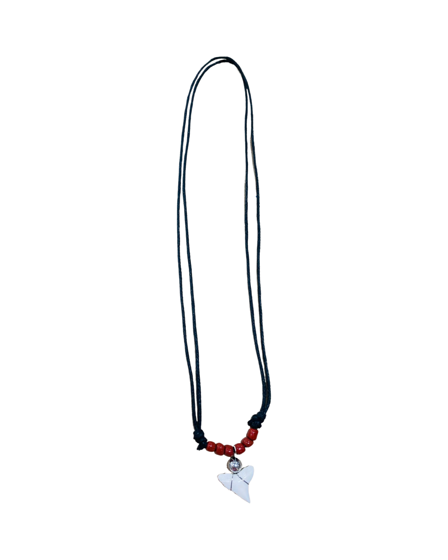 Sharks Tooth Necklace - Brown Beads - Pack 10