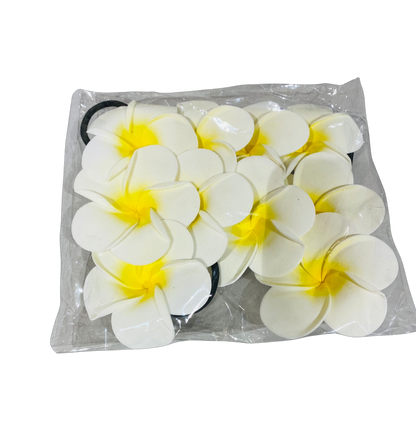 Frangipani Hair Bands - Pack 10