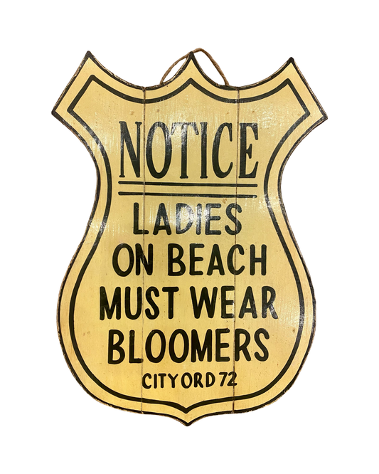 Wooden Ladies Notice Sign