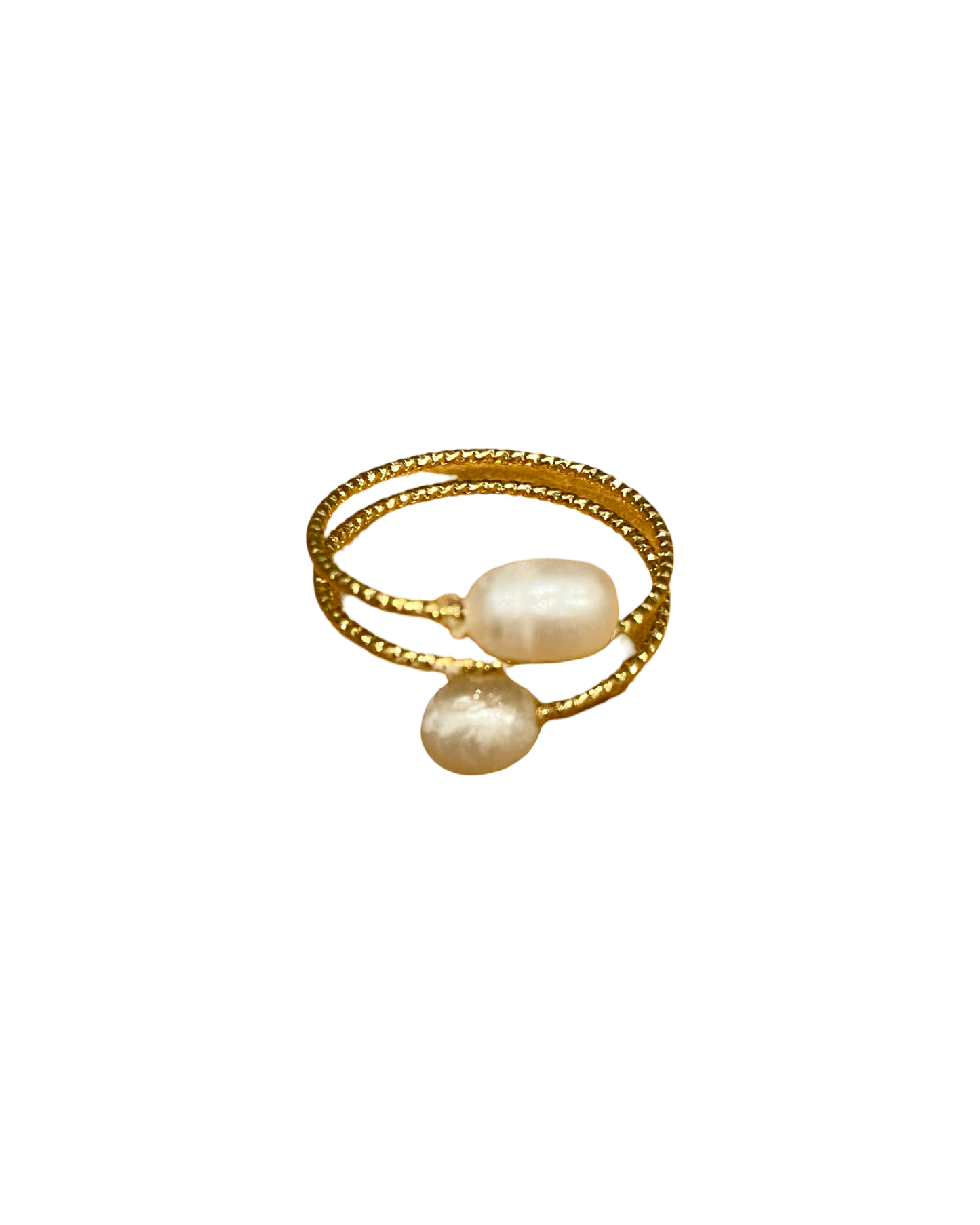 Real Lombok Adjustable Pearl Rings