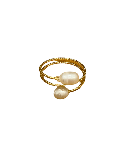 Real Lombok Adjustable Pearl Rings