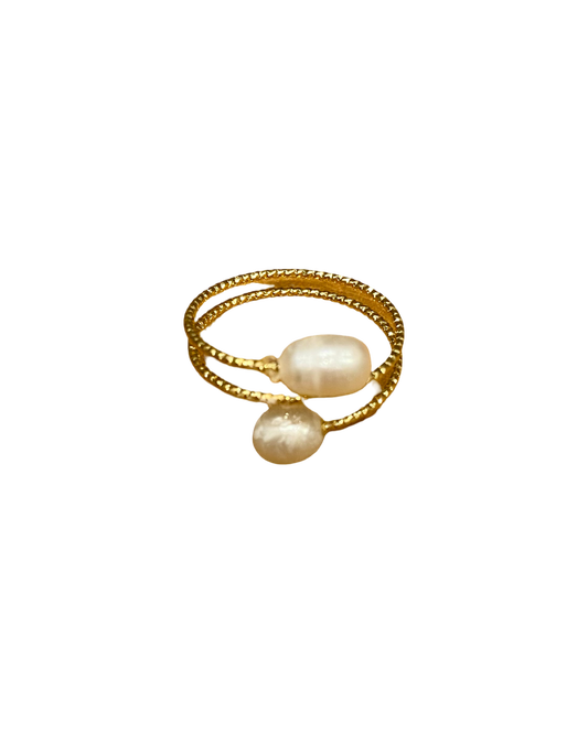 Real Lombok Adjustable Pearl Rings