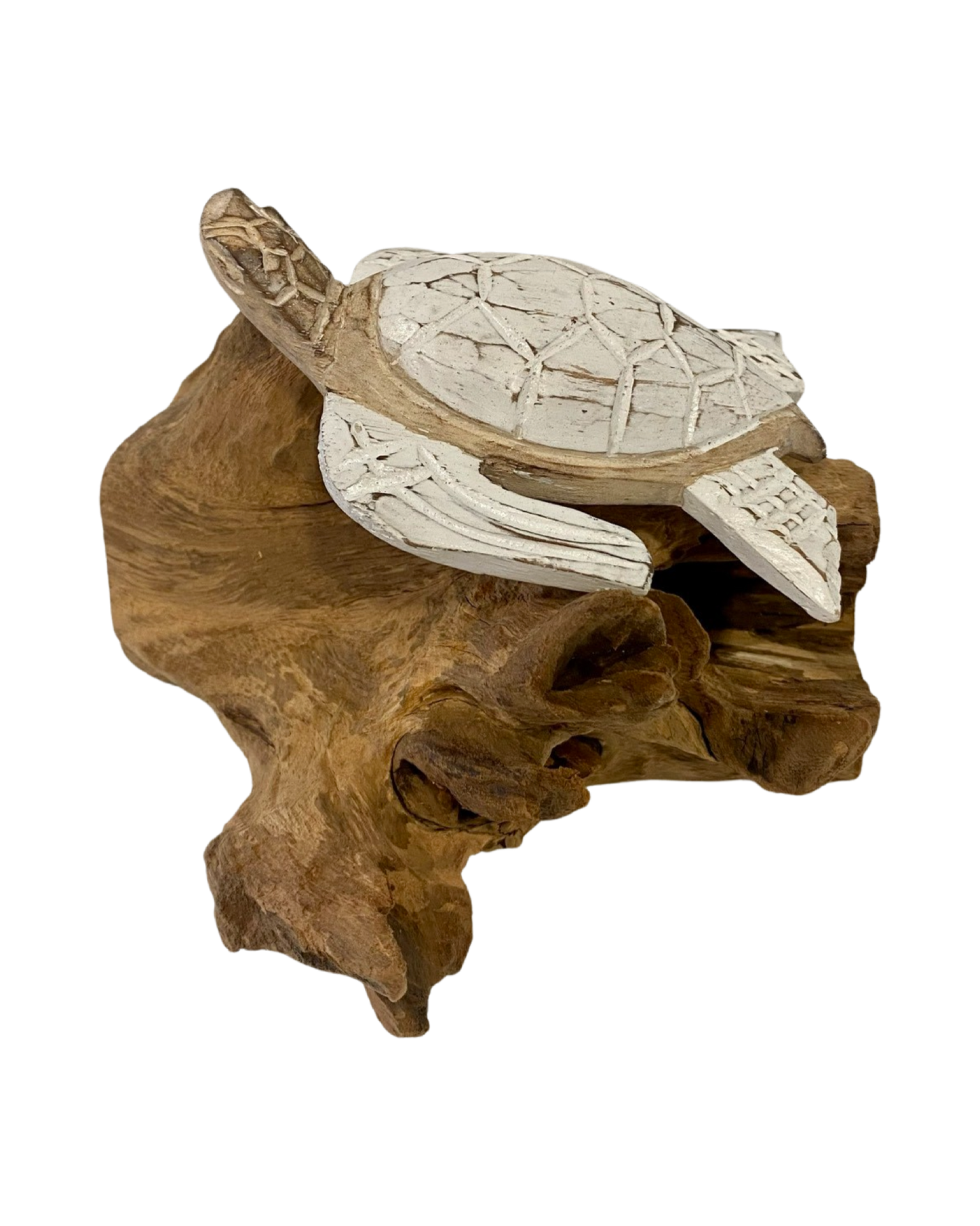 Wooden Turtle on Base