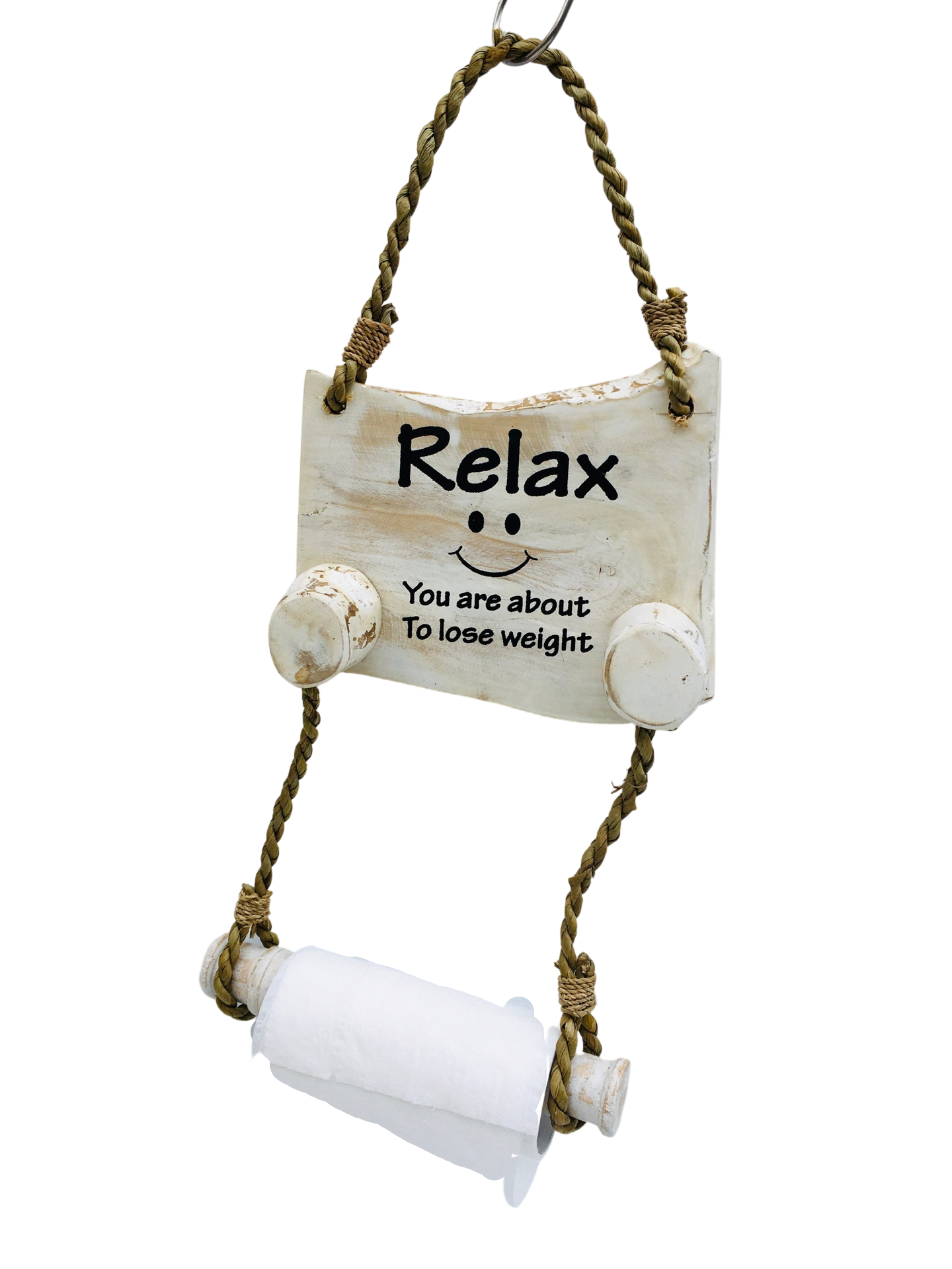 Relax Your About to Lose Weight Toilet Roll Holder