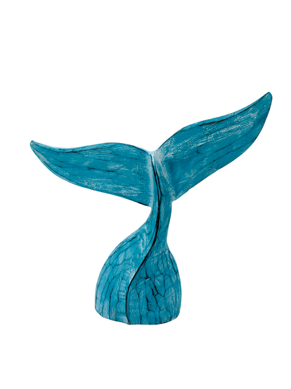 Hand carved Wooden Whale Tails
