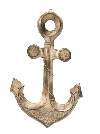 Wooden Anchor Hand crafted - 7 Colour Choices