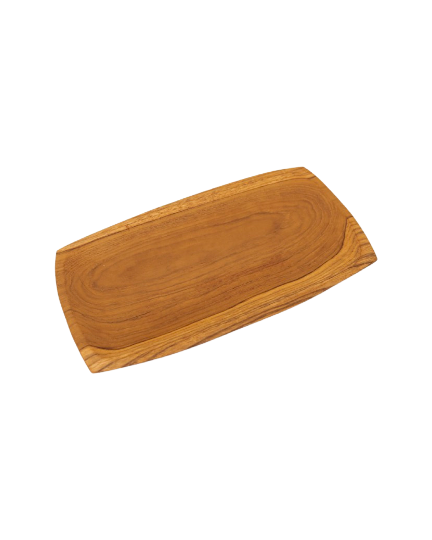 Teak Wood Serving Platter Set 4
