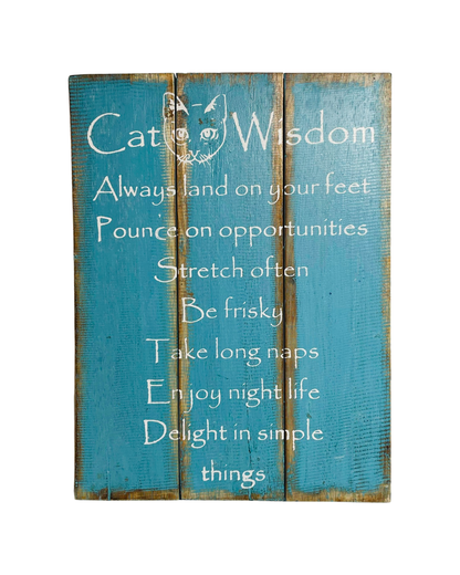 Cat Wisdom Sign