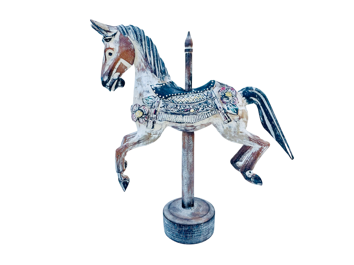 Handcarved Wooden Carousel Horse