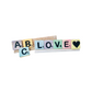 Board game style letters and stands to create any word you're looking for! Our letter are available in multiple different colours. And our stands come in either a natural or white wash finish. 