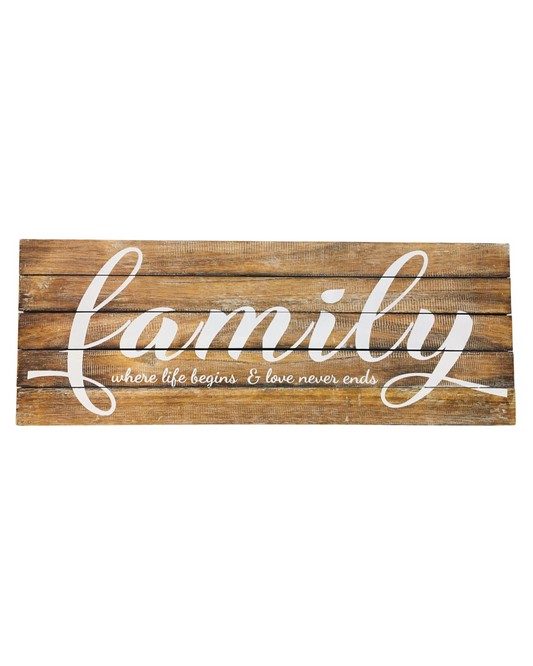 Large Family Signs - 2 Colour Choices